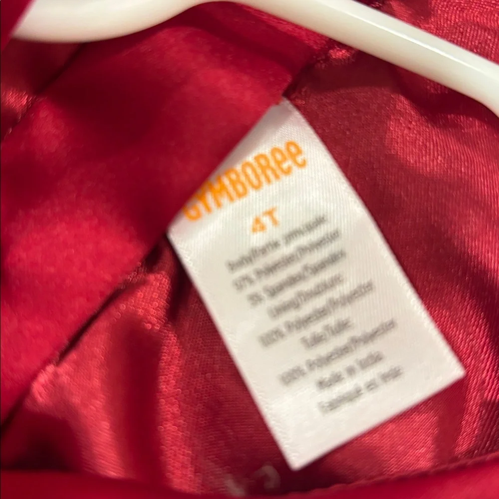 New! Gymboree red satin dress size 4t